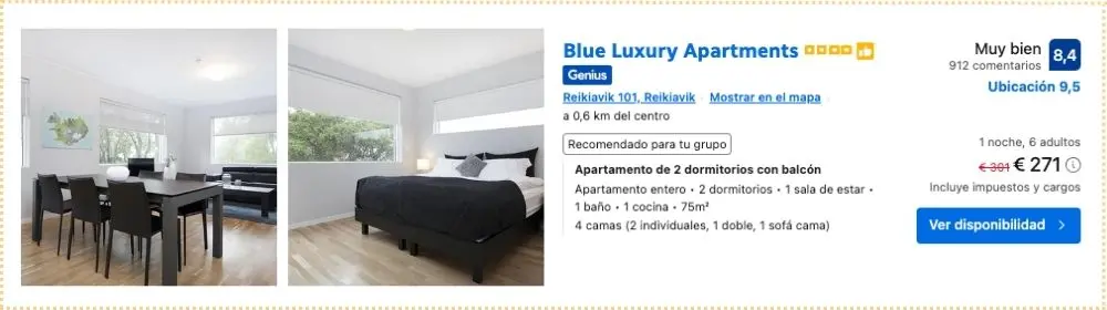 Dónde dormir en Reikiavik en grupo