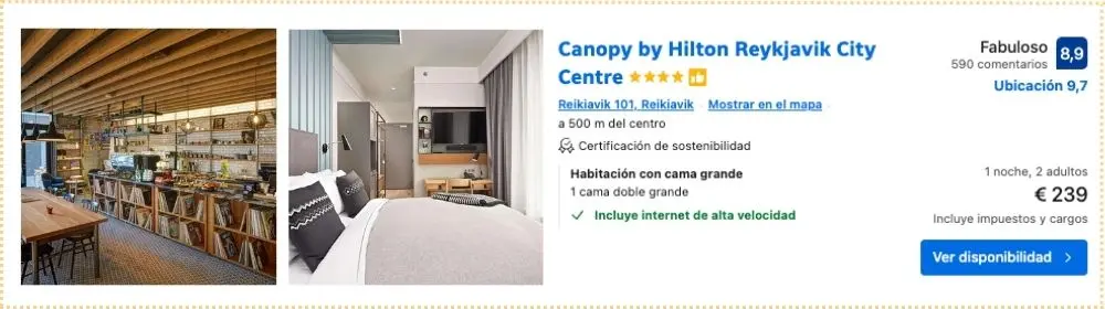 Alojamiento en gama alta en Reikiavik