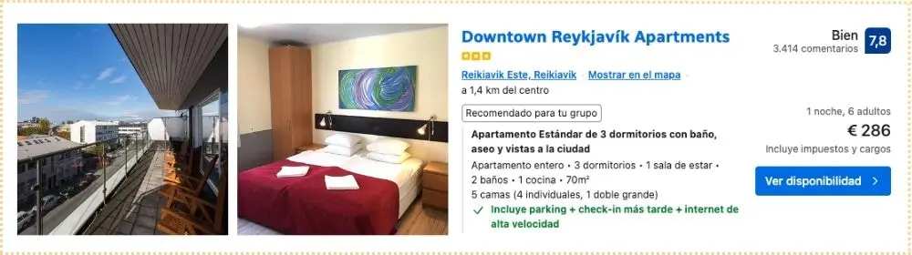 Alojamiento para familias en Reikiavik