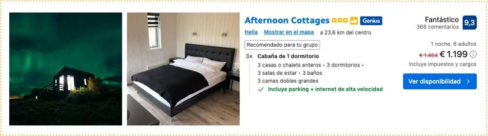 cabañas en Islandia