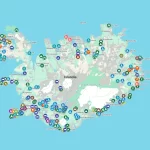 Mapa Islandia