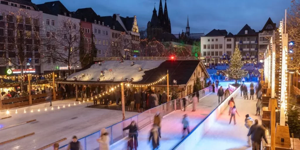 Mercado de los duendes en Colonia, Alemania, Navidad