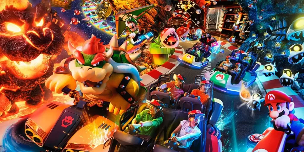 Atracción del Mario Karts en Universal Studios Japan